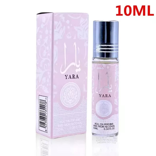 Paquete de perfume Yara Pink (100 ml EDP Spray + 10 ml Roll-on Oil) + Ambientador Yara de 300 ml. Regalo perfecto: Fragancia increíble con orquídea dulce, floral, vainilla y almizcle. Perfume para mujer de Lattafa.