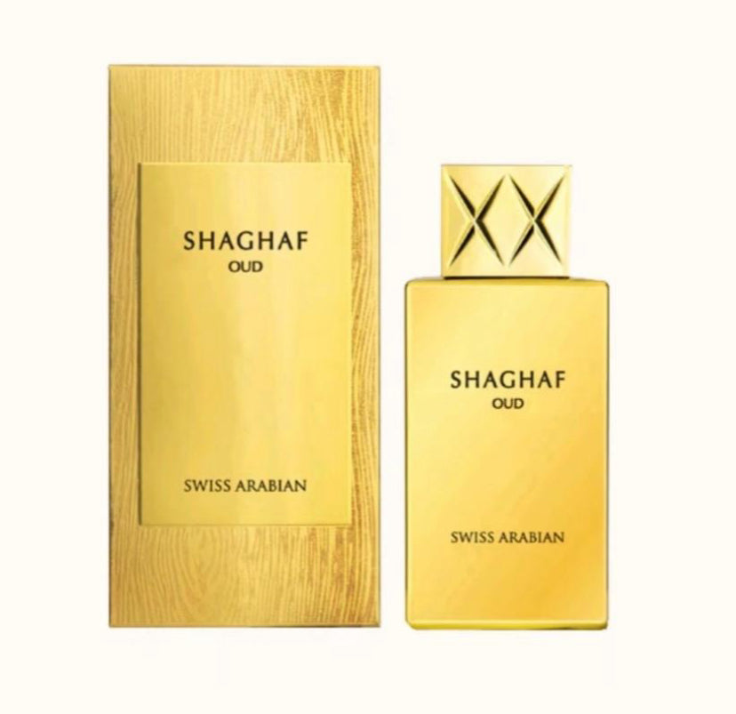 Swiss Arabian Shagaf oud 75ml Eau de Parfum vanilla oud with saffron and rose
