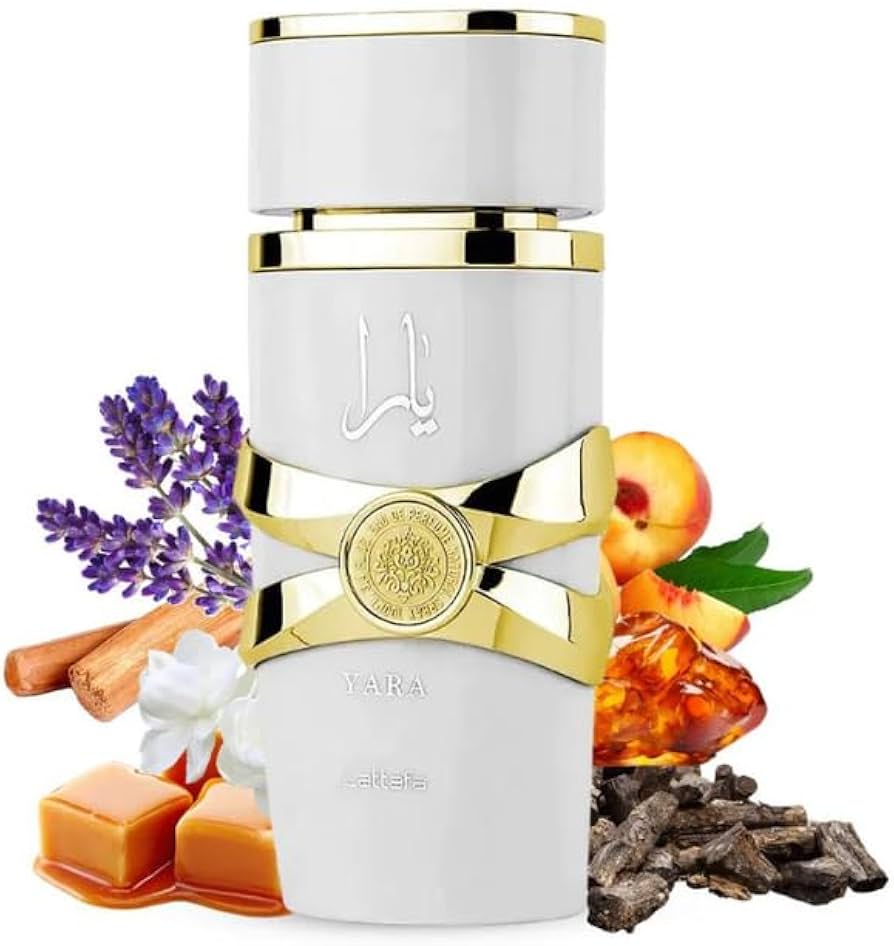Perfume Yara (MOI White) 100ml Eau De Parfum EDP Fragancia árabe Hombres Mujeres Parfum unisex de Latafa