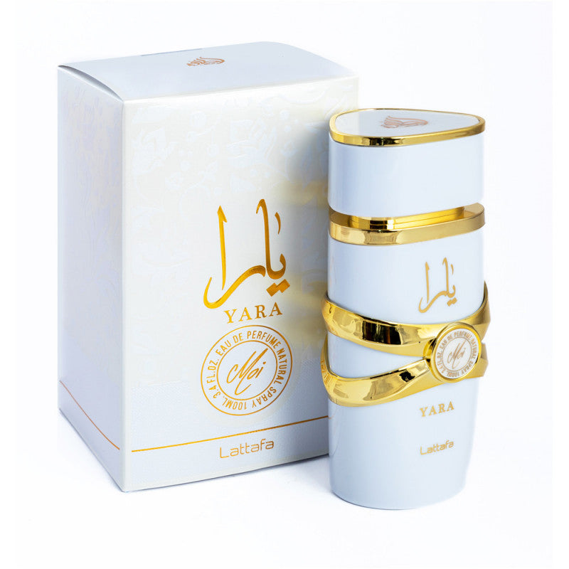 Perfume Yara (MOI White) 100ml Eau De Parfum EDP Fragancia árabe Hombres Mujeres Parfum unisex de Latafa