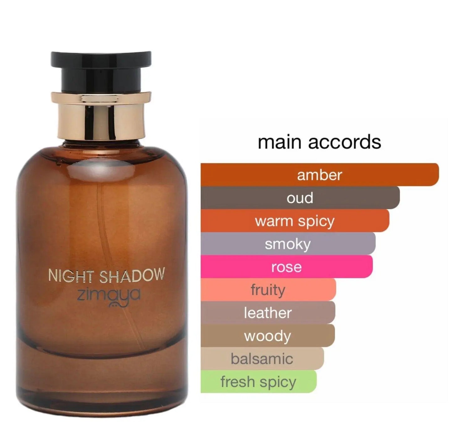 Sombra de noche Zimaya EDP 100 ml fragancia de oud
