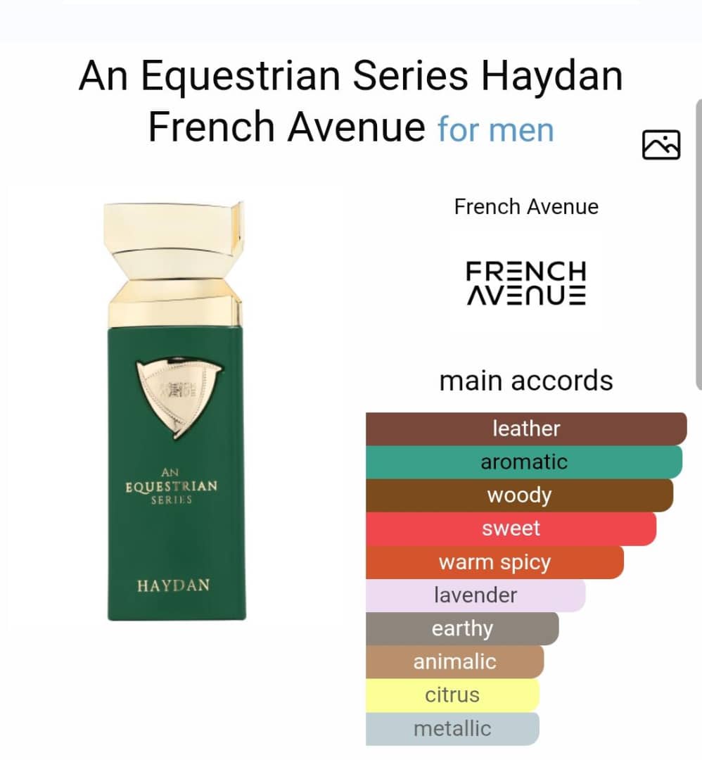 Haydan by French Avenue – Eau De Parfum 100ML | Leather, Lavender & Musk Scent for Men
