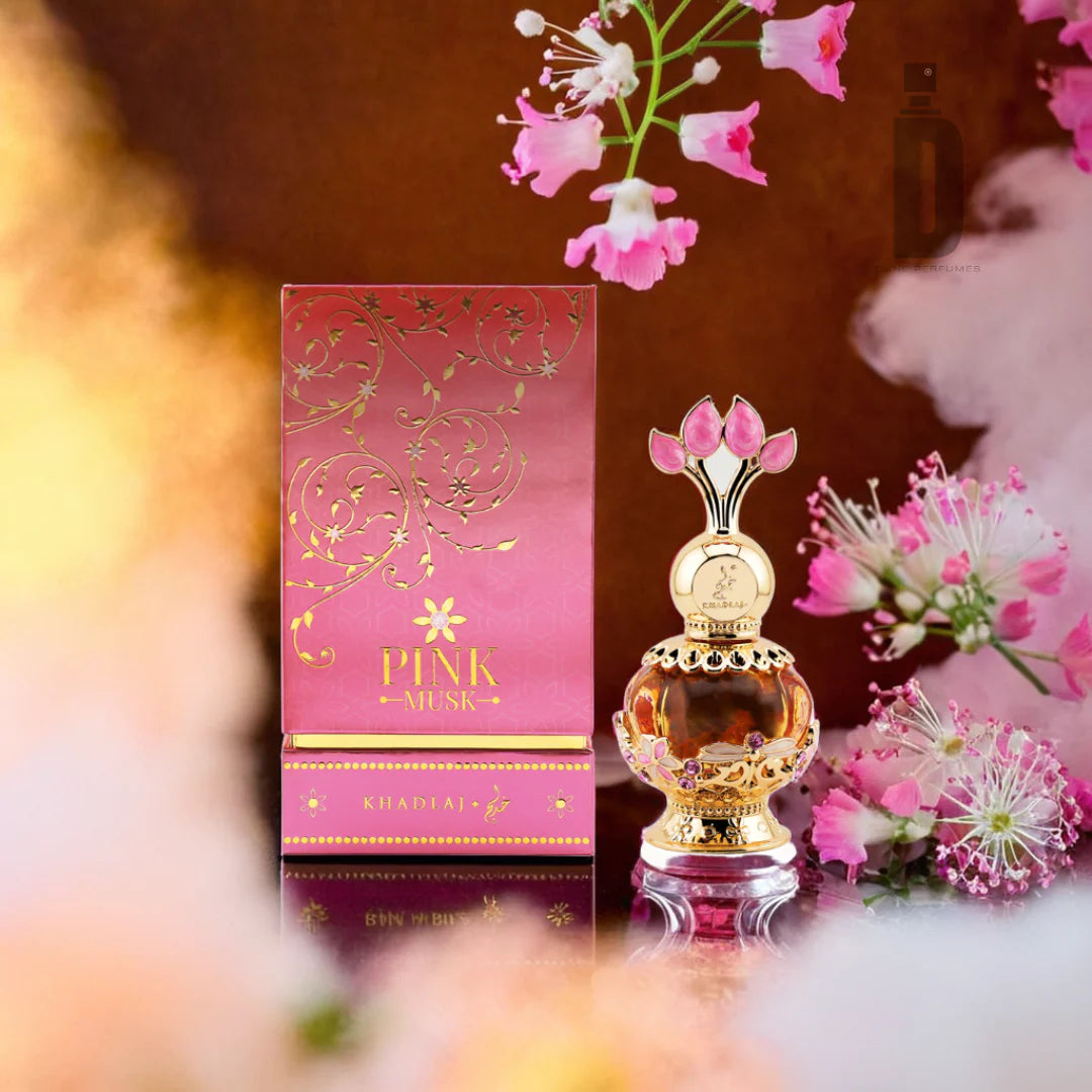 Aceite de perfume Pink Musk 20 ml – Colección Malika & Musk | Aroma árabe unisex de larga duración