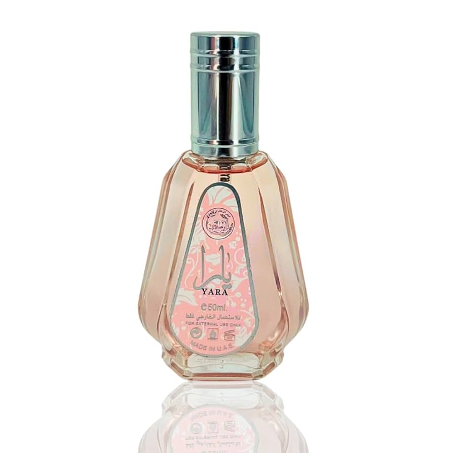 Yara Rosa 50ml | Mujeres | Agua de perfume | Larga duración | Lattafa | Dulce y vainilla de Ard Al Zaafaran