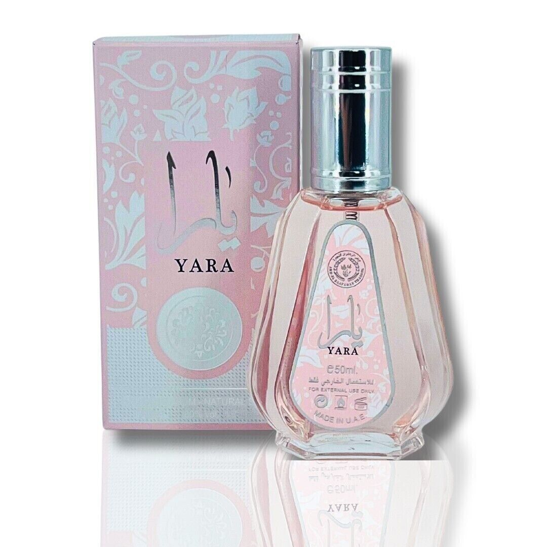 Yara Rosa 50ml | Mujeres | Agua de perfume | Larga duración | Lattafa | Dulce y vainilla de Ard Al Zaafaran