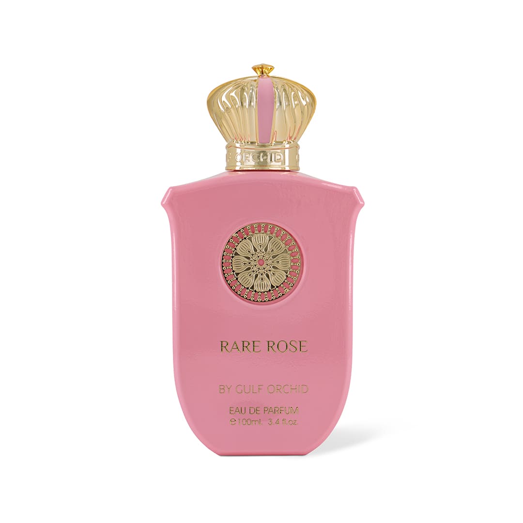 RARE ROSE Perfume 100ml by Gulf Orchid – Floral Woody Musky Fragrance with Rose, Jasmine & Vanilla