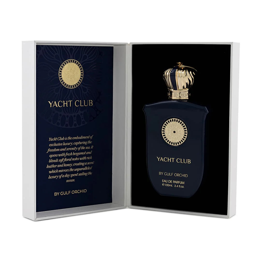 YACHT CLUB Perfume by Gulf Orchid – Oriental Luxury Fragrance with Bergamot, Incense & Leather