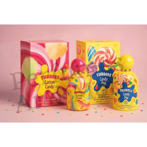 Tubbees Cotton Candy & Candy Pop – Pack of 2 Eau De Parfum for Women (50ml Each)