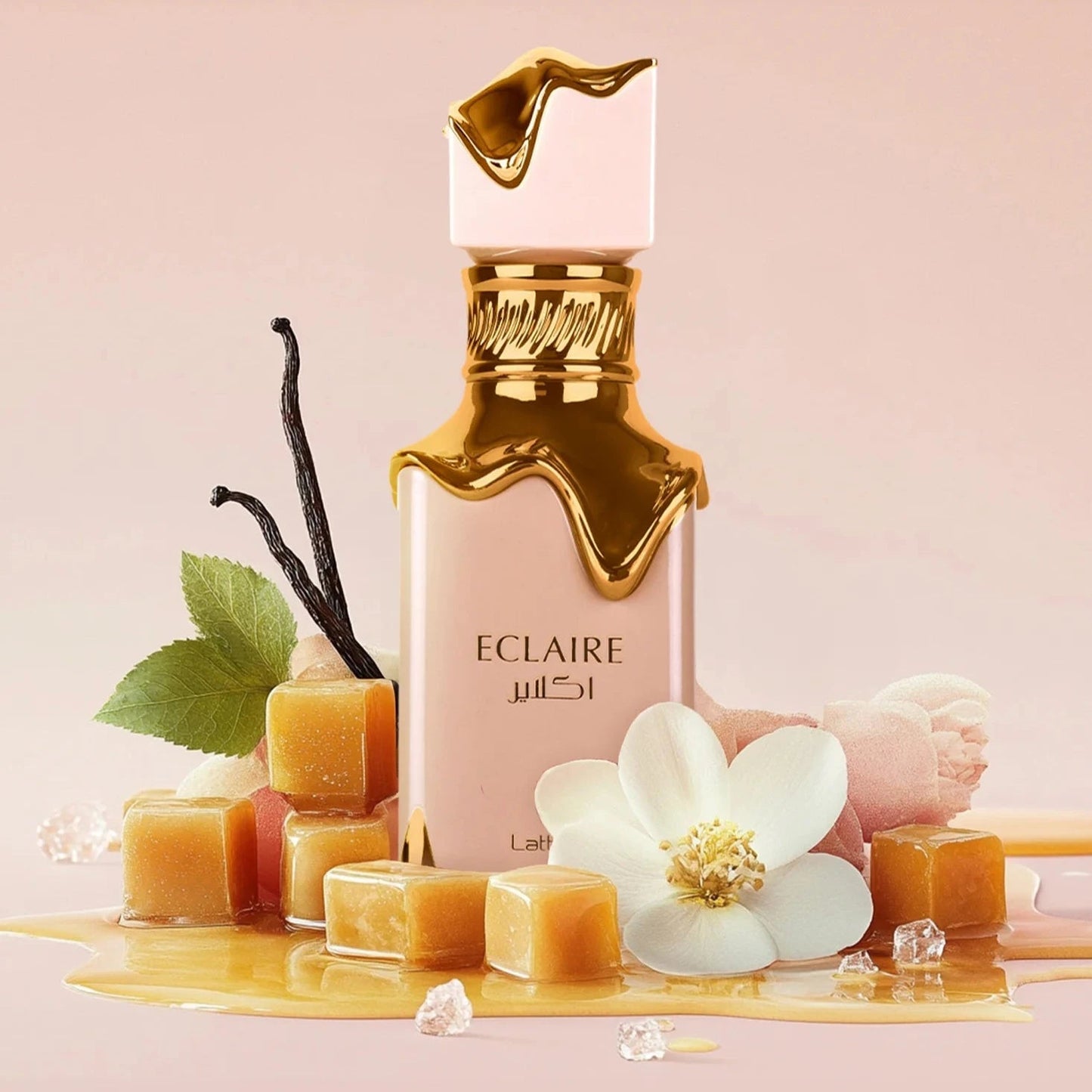 Lattafa Eclaire - 100ml Eau De Parfum with Caramel, Milk, Sugar, Honey and Musk Notes