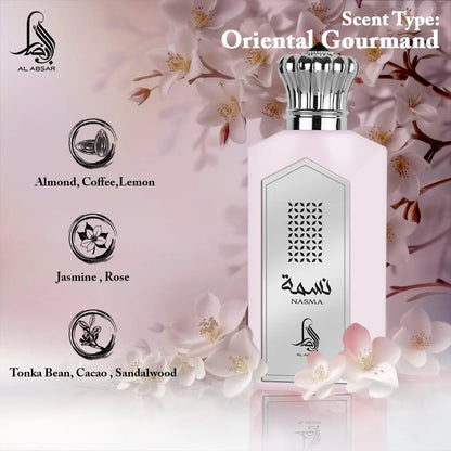 Al Absar Nasma Eau de Parfum 100ML | Oriental Floral & Woody Perfume | Long-Lasting Unisex Fragrance