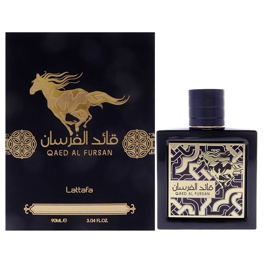 Lattafa Qaed Al Fursan - Oriental, Fruity, Fresh, Amber Wood - Eau de Parfum Long-Lasting Fragrance for Unisex, 90 ml