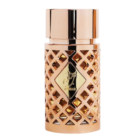Jazzab Gold Perfume 100ml by Ard Al Zaafaran - Arabian Perfume for Women, Exotic Rose Woods and Spices