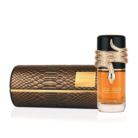 Lattafa Musamam 100 ml EDP Fragancia unisex con mandarina italiana, lavanda y azafrán