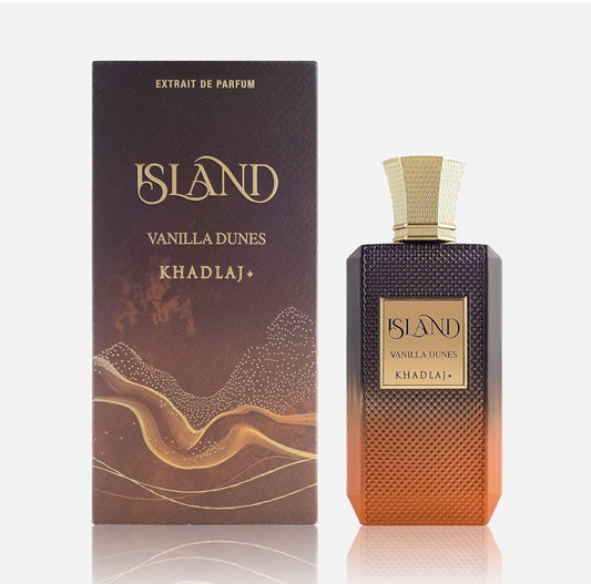 Island Vanilla Dunes by Khadlaj – Extrait de Parfum 100ML | Unisex Amber Vanilla Scent