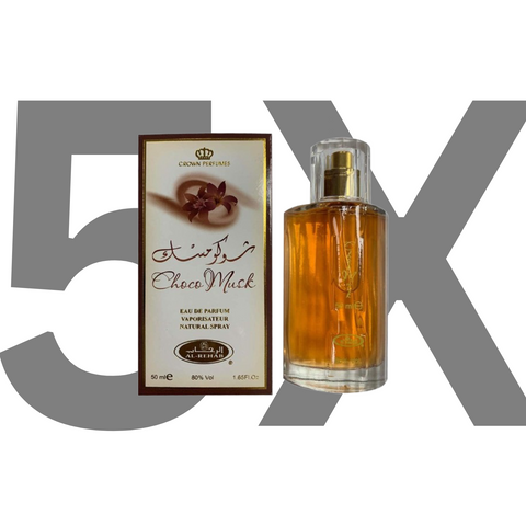 Perfume Al Rebab Chocolate Musk X5 50 ml x 5 - Perfume con aroma a chocolate