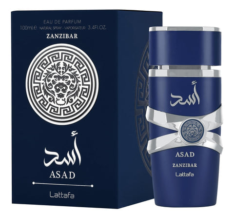 Asad Zanzibar 100ml EDP de Lattafa Perfumes Fragancia Aroma Perfumes Hombre