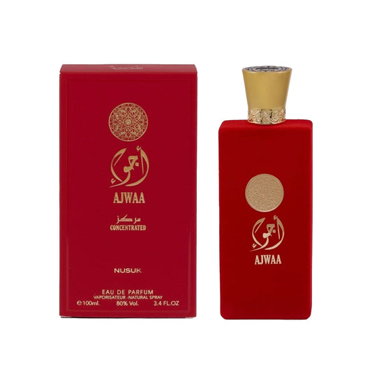 Nusuk ajwaa luxury gift set with 100ml perfume| 100ml shower gel and 100ml lotion