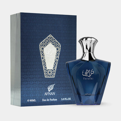 Afnan Turathi Blue Eau De Parfum 90ML – Fresh, Woody & Spicy Luxury Fragrance