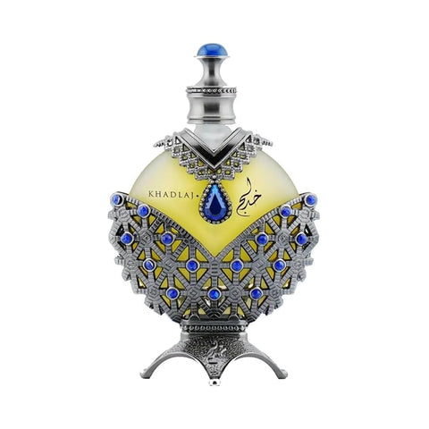 Perfume de aceite concentrado Hareem Al Sultan BLUE de Khadlaj (35 ml): aroma cautivador sin alcohol para piel y cabello.