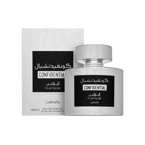 Lattafa Confidential Private Platnium – 100ml Eau De Parfum