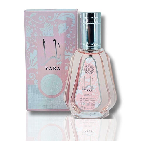 Yara Rosa 50ml | Mujeres | Agua de perfume | Larga duración | Lattafa | Dulce y vainilla de Ard Al Zaafaran