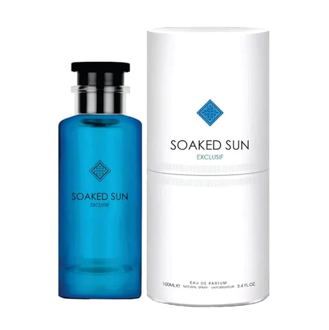 Soaked Sun de Grandeur Elite 100 ml eau de parfum cítrico dulce jengibre ámbar fresco almizcle perfume masculino