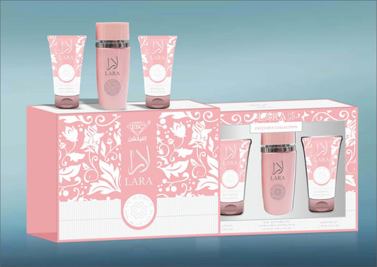 Lara Gift Set for Women (3.4 fl.oz) | Perfume + Shower Gel + Body Lotion