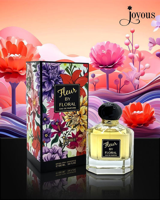 Fleur by Floral by Joyous Eau de Parfum 100ml – Long-Lasting Floral Perfume for Women | Elegant, Fresh & Romantic Fragrance