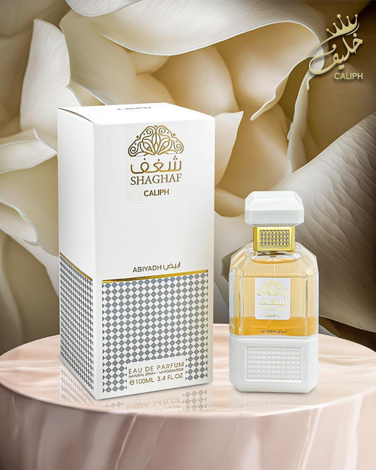 Caliph Shaghaf Abiyadh Eau de Parfum 100ml – Long-Lasting Arabic Perfume for Men & Women | Oriental Floral Musk Fragrance