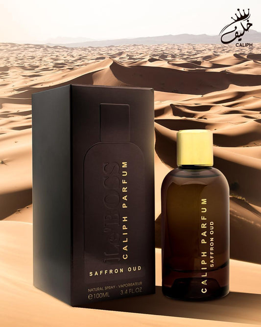 Le’Boss Caliph Parfum Saffron Oud 100ml – Long-Lasting Oriental Fragrance for Men | Luxurious Woody & Spicy Scent