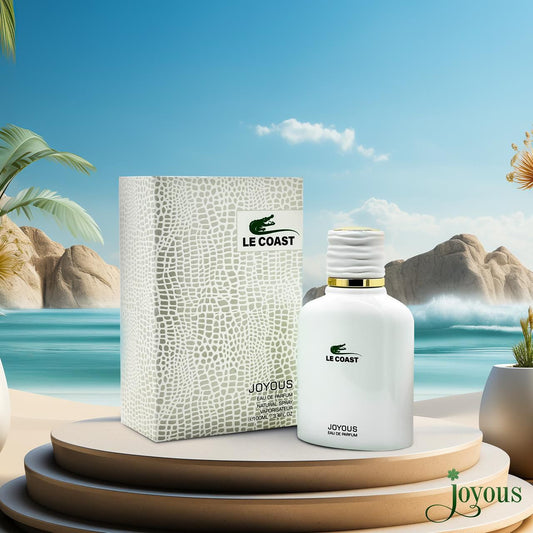 Joyous Le Coast Eau de Parfum 100ml – Fresh & Long-Lasting Perfume for Men | Marine, Citrus & Woody Fragrance with Coastal Vibes