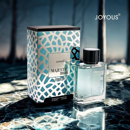 Joyous Majestic Man Parfum 100ml – Long-Lasting Perfume for Men | Woody, Spicy & Musky Fragrance with Confident Masculine Aroma
