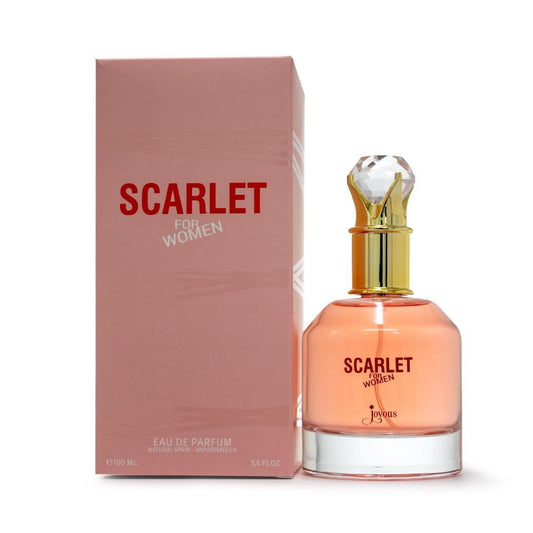 Scarlet by Joyous Eau de Parfum for Women 100ml – Long-Lasting Floral & Fruity Perfume | Elegant, Romantic & Feminine Fragrance